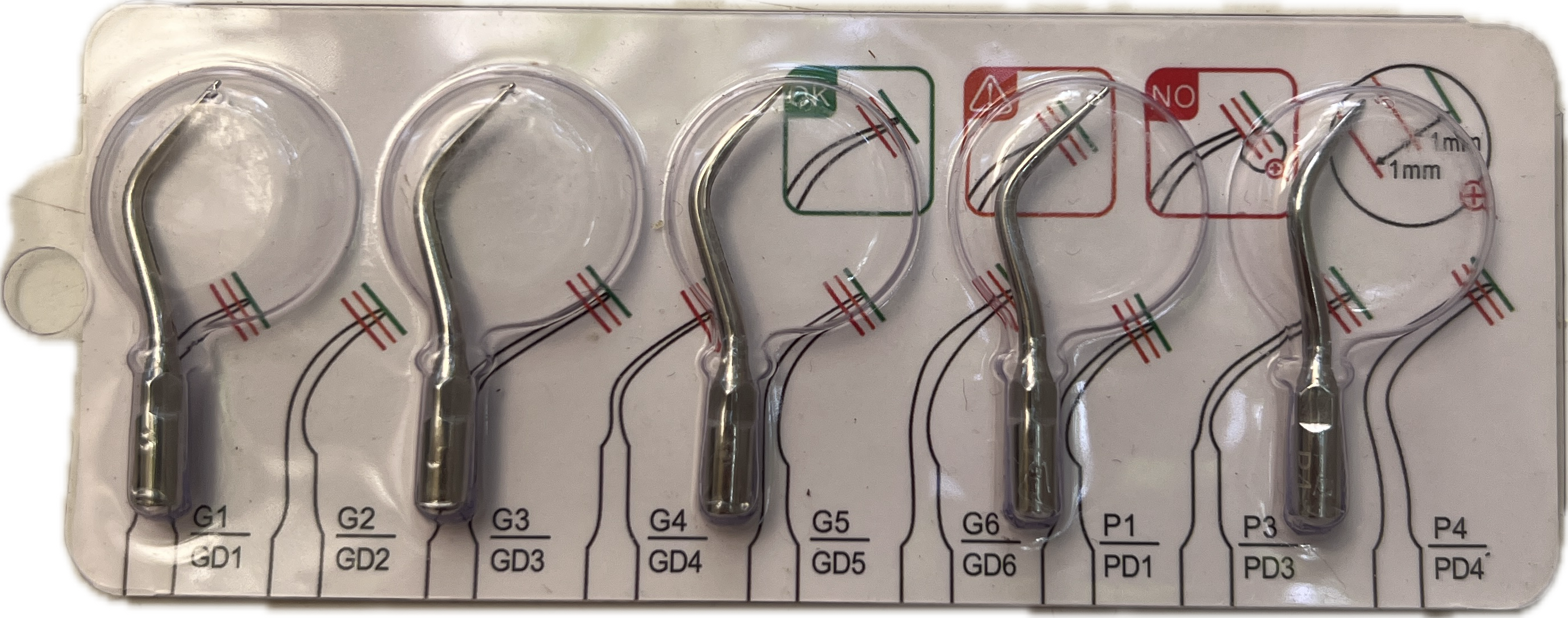 Inserts détartreur ultrasons Perio P4 (lot 6) — Instrumentation Rotative au Maroc