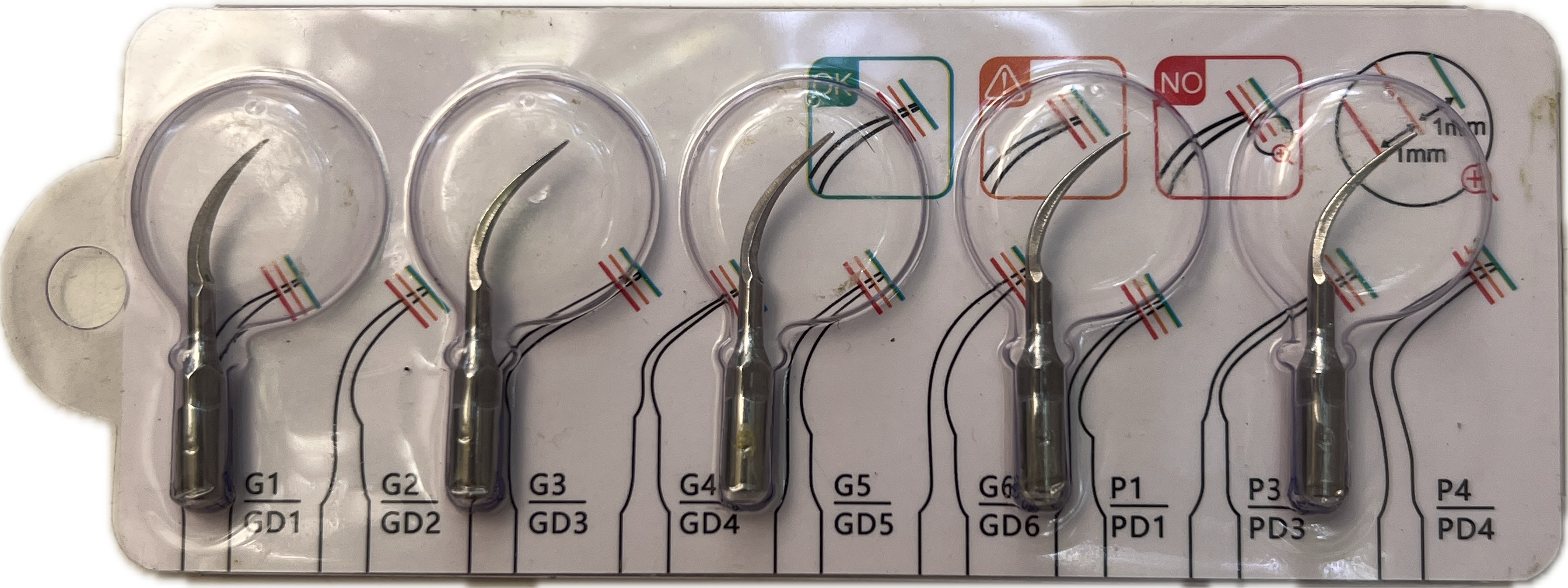 Inserts détartreur ultrasons Perio P1 (lot 6) — Instrumentation Rotative au Maroc