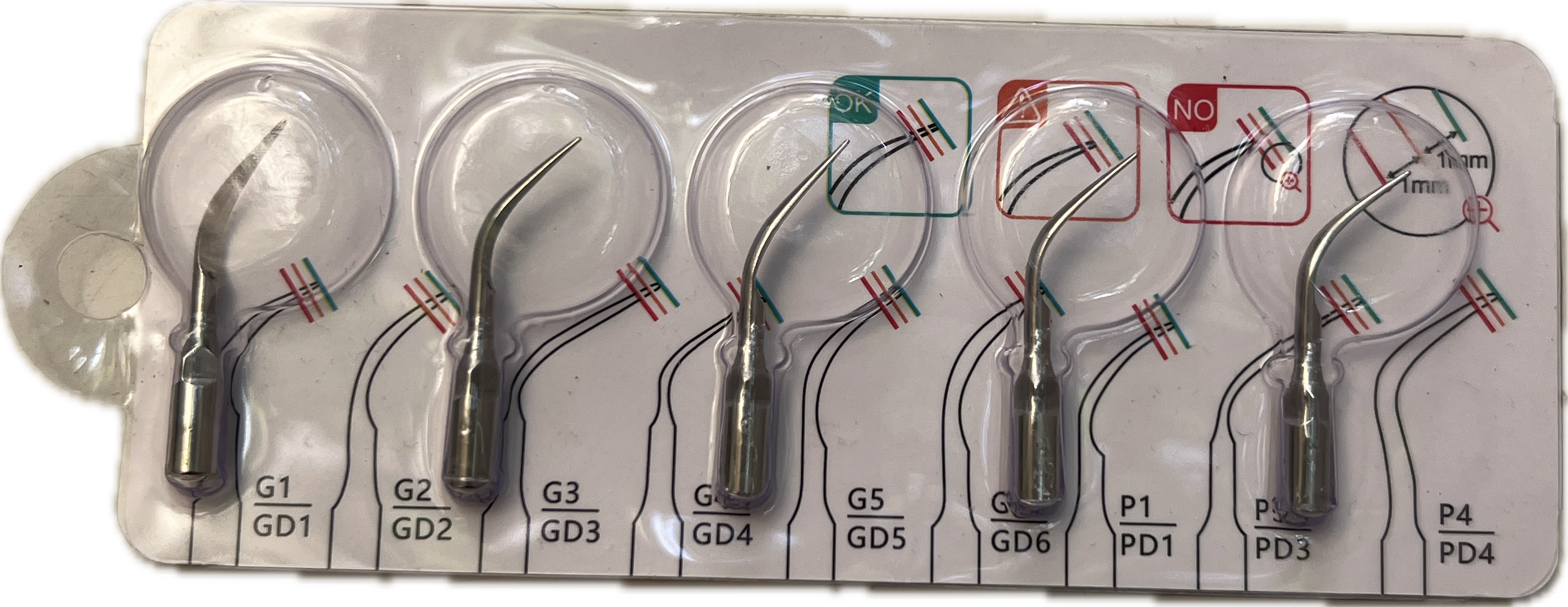 Inserts détartreur ultrasons G1 (lot 6) — Instrumentation Rotative au Maroc