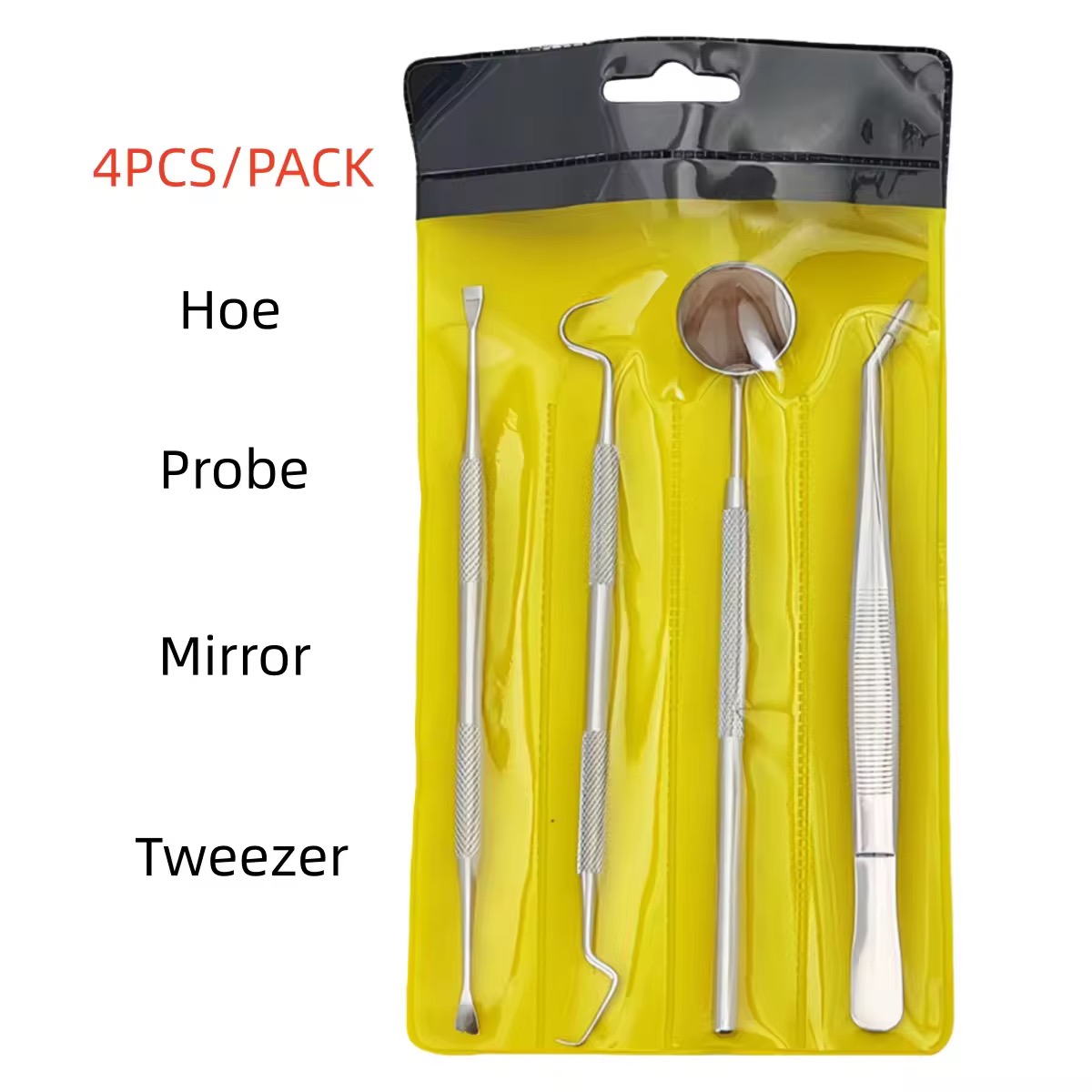 Kit bucco-dentaire 4 pièces inox — Consommables au Maroc